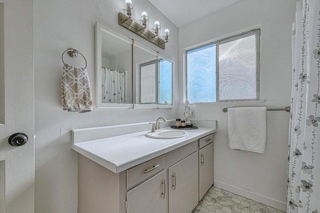 bathroom with vanity