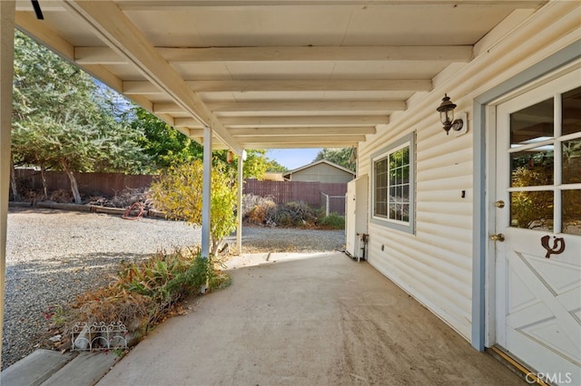 view of patio