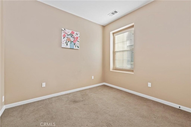 view of carpeted empty room