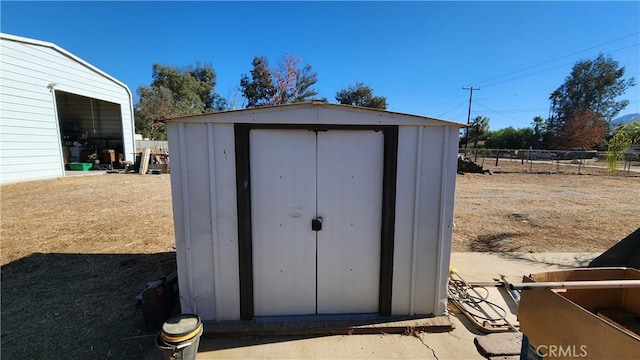 view of outbuilding