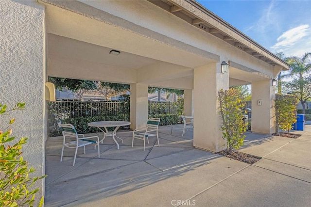 view of patio