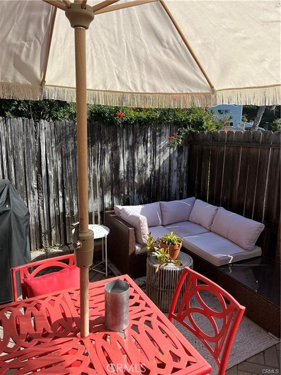 view of patio / terrace featuring area for grilling and an outdoor hangout area