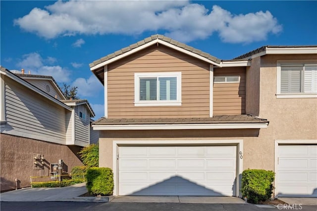 view of front of house featuring a garage