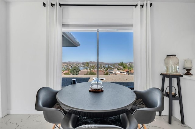 dining area with a healthy amount of sunlight