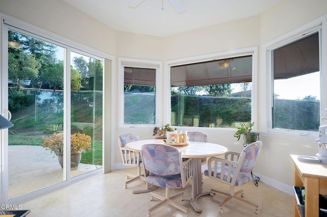 view of sunroom / solarium