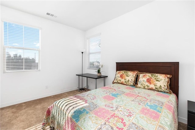 bedroom with carpet flooring