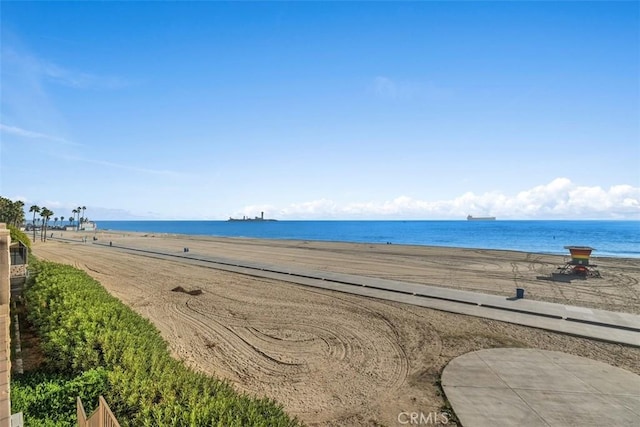 water view featuring a view of the beach