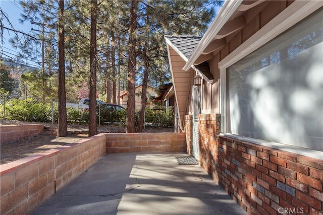 592 Mountain View Ave, Wrightwood, CA 92397 - view of patio / terrace featuring fence