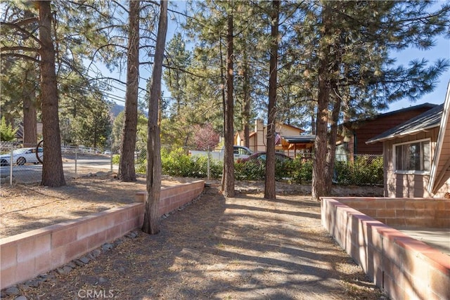 592 Mountain View Ave, Wrightwood, CA 92397 - view of yard with fence