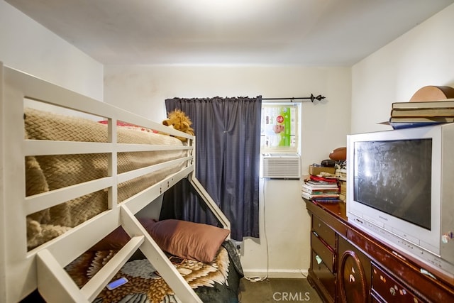 bedroom with carpet