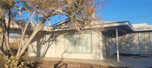 view of home's exterior featuring a patio area