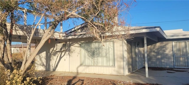 view of home's exterior featuring a patio