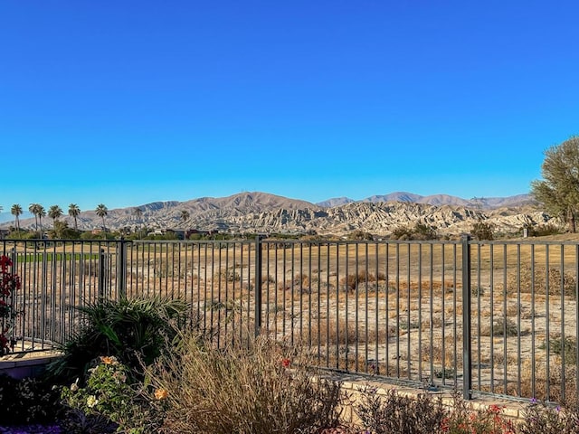 property view of mountains with a rural view