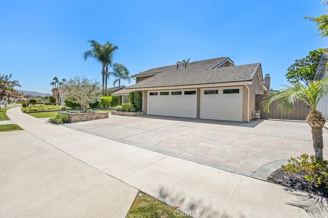 view of front of house featuring a garage