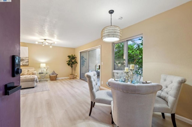 dining room featuring hardwood / wood-style flooring