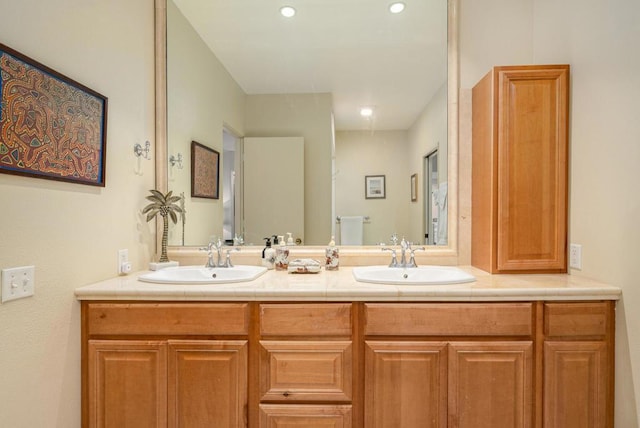 bathroom featuring vanity