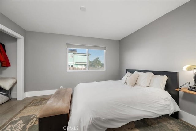 bedroom featuring wood-type flooring