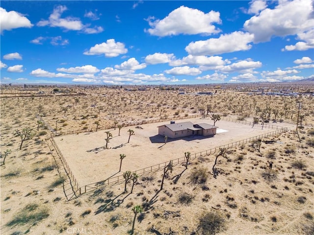 drone / aerial view with a rural view