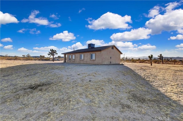 exterior space with a rural view