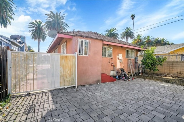 exterior space with a patio