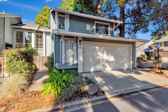 view of front of house featuring a garage