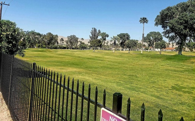 view of community with a lawn