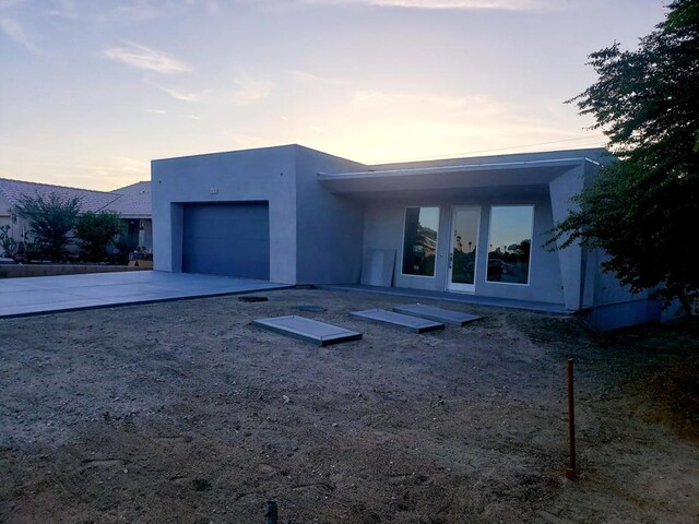 contemporary house with a garage