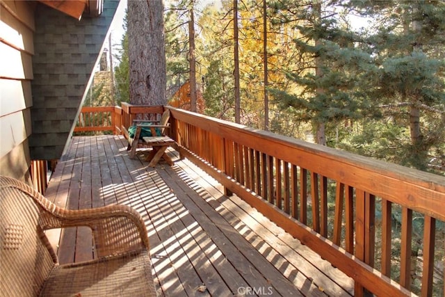 view of wooden terrace