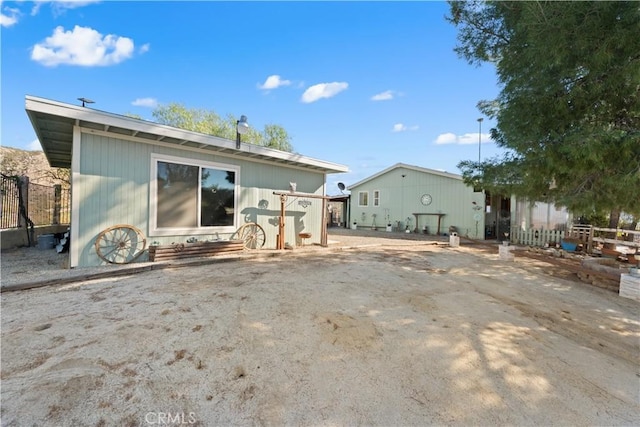 view of rear view of property