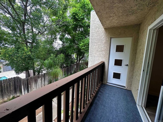 view of balcony