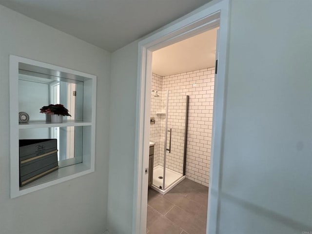 bathroom featuring tile patterned flooring