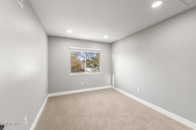 view of carpeted empty room