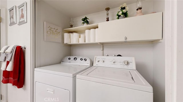 laundry area with washer and clothes dryer