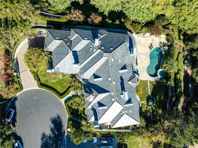 birds eye view of property