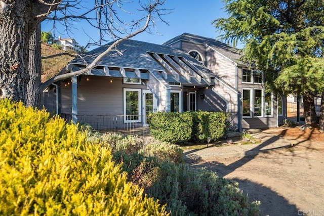 view of front of home