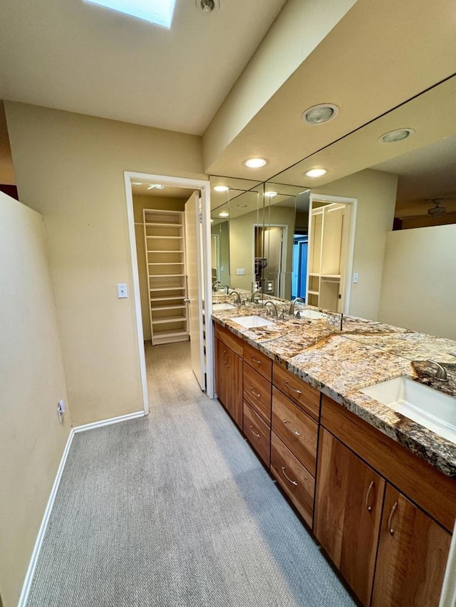 bathroom with vanity