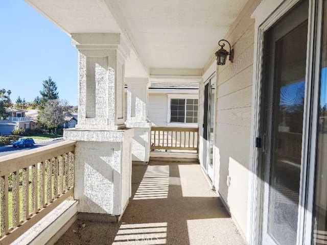 view of balcony