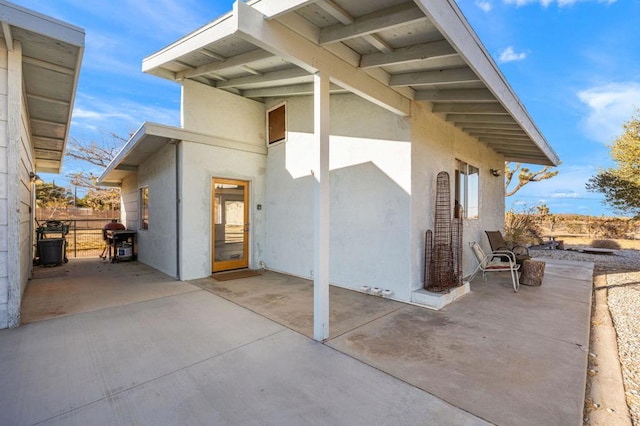 exterior space with a patio