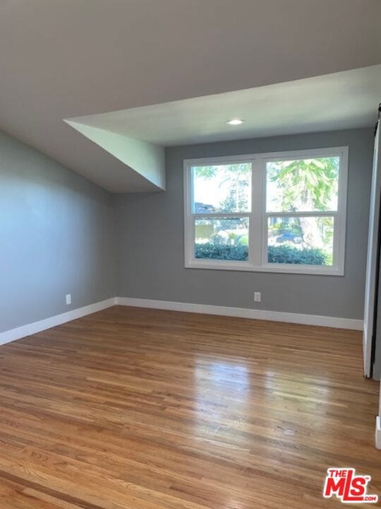 interior space with light hardwood / wood-style floors