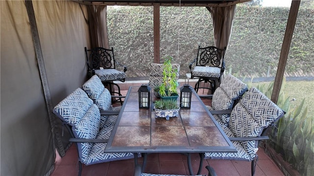 view of sunroom / solarium