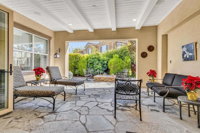 view of patio / terrace featuring outdoor lounge area