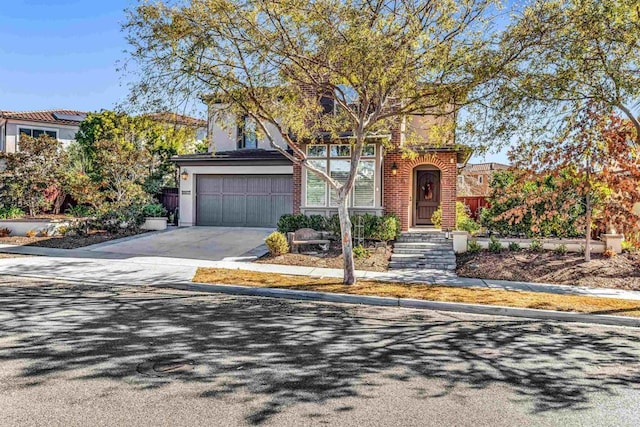 view of front of house featuring a garage