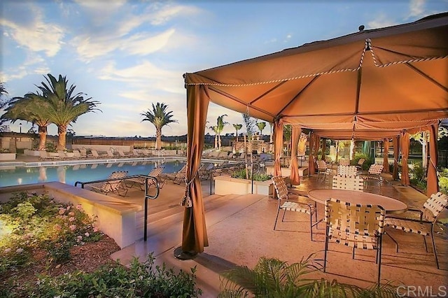 view of pool with a patio