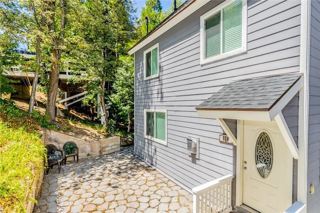 view of home's exterior featuring a patio area