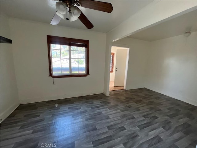4419 Radium Dr, Los Angeles, CA 90032 - unfurnished room with ceiling fan and wood finished floors