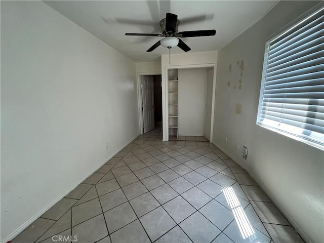 4419 Radium Dr, Los Angeles, CA 90032 - unfurnished bedroom with light tile patterned floors and ceiling fan