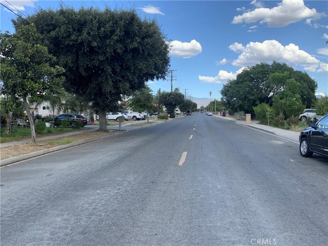 view of road