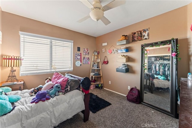 741 Camino Real Ave, Palmdale, CA 93551 - carpeted bedroom featuring ceiling fan and baseboards