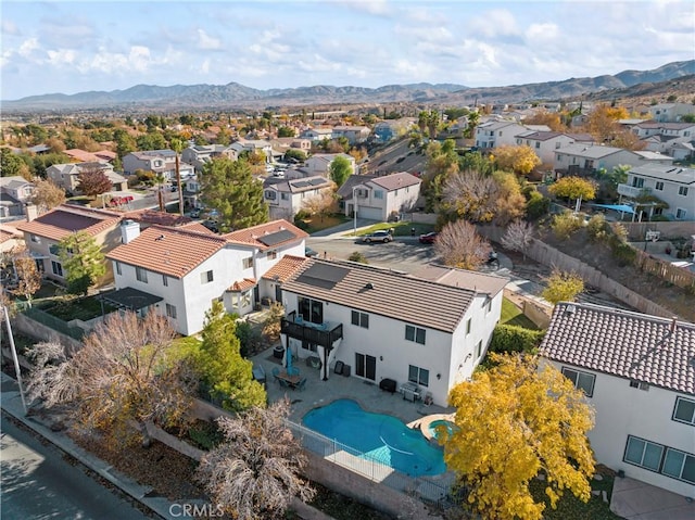 741 Camino Real Ave, Palmdale, CA 93551 - aerial perspective of suburban area featuring mountains and a pool