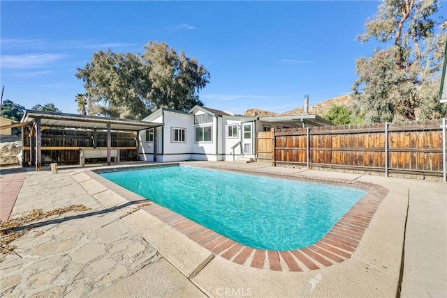 view of pool with a patio